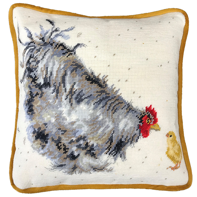 Mother Hen Tapestry Cushion Kit by Hannah Dale from Bothy Threads